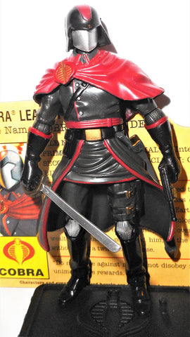 gi joe COBRA COMMANDER RESOLUTE v42 black suit 25th anniversary 2009 ...