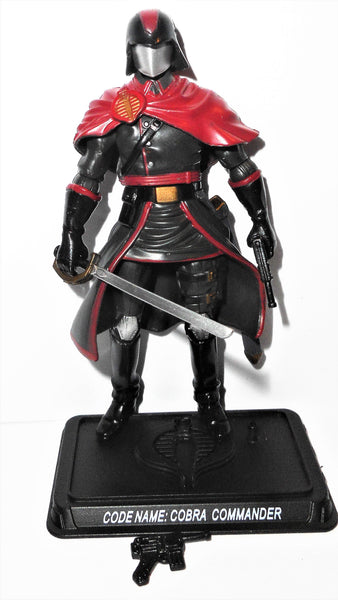gi joe COBRA COMMANDER RESOLUTE v42 black suit 25th anniversary 2009 ...