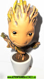 Marvel metals die cast GROOT Baby plant pot 4 inch Jada toys