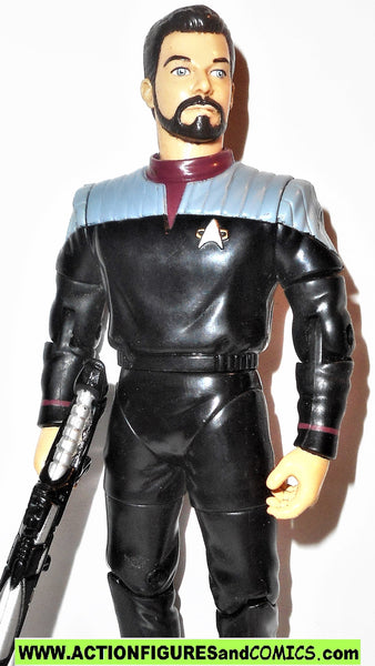 Star Trek COMMANDER RIKER First contact 1996 playmates ...