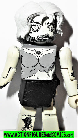 minimates FEMALE ZOMBIE the walking dead black white amc tv show