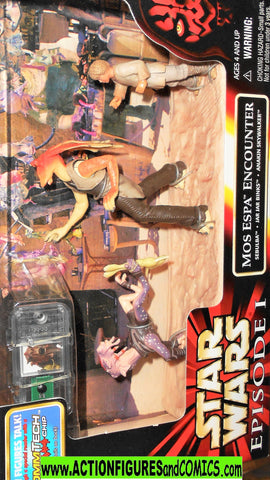 star wars action figures MOS ESPA ENCOUNTER sebulba jar jar binks moc mib