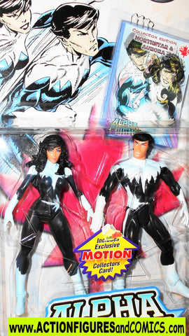 marvel universe toybiz ALPHA FLIGHT Aurora Northstar 1999 moc