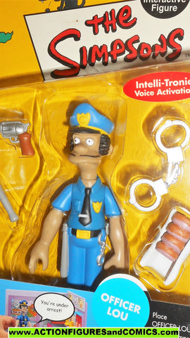 simpsons OFFICER LOU police playmates world of springfield moc