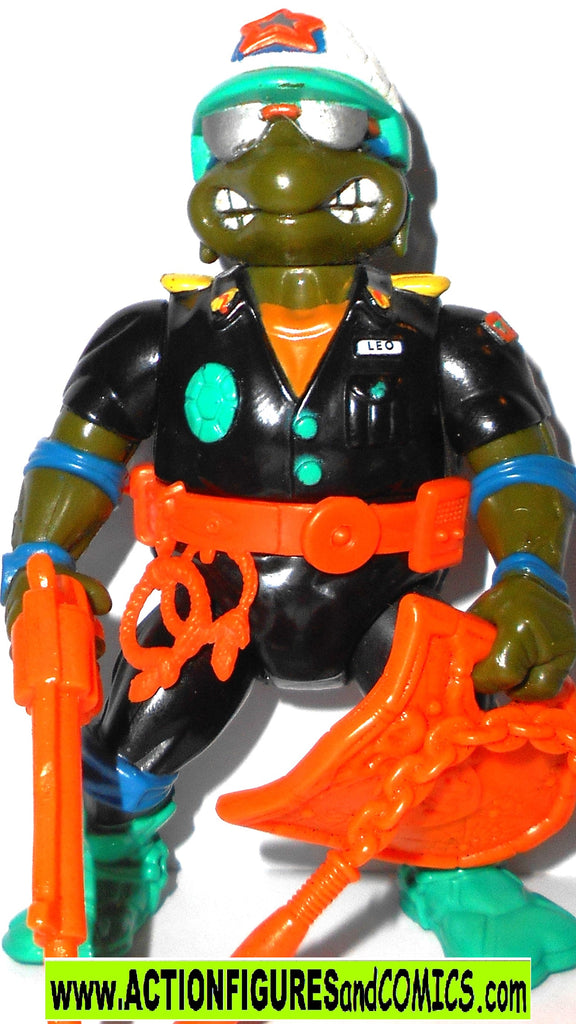 teenage mutant ninja turtles LEONARDO make my day Leo 1991 cop ...