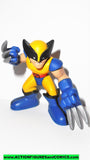 Marvel Super Hero Squad WOLVERINE yellow suit right arm pulled back x-men