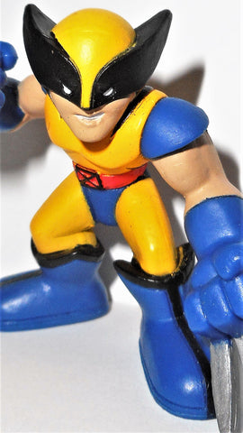 Marvel Super Hero Squad WOLVERINE yellow suit right arm pulled back x-men