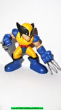 Marvel Super Hero Squad WOLVERINE yellow suit right arm pulled back x-men