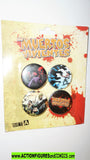 The Walking Dead Los MUERTOS VIVIENTES pin button set a moc