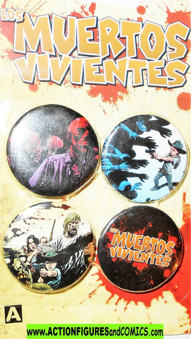 The Walking Dead Los MUERTOS VIVIENTES pin button set a moc