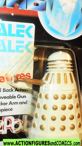 doctor who action figures DALEK dapol white gold Vintage moc