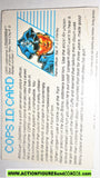 Cops 'n Crooks LONGARM crime files FILE CARD vintage 1988 C.o.p.s.