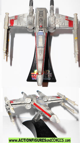 star wars titanium X-WING wedge antilles red 2 2008 galoob metals