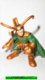 Marvel Super Hero Squad LOKI gold attack of loki Thor pvc action figure