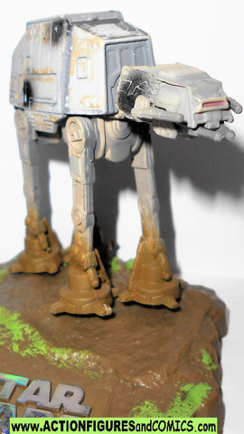 star wars titanium AT AT endor 2006 battle damaged galoob figures