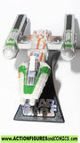 star wars titanium Y-WING fighter green 2007 2006 galoob metals
