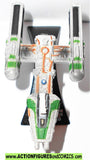 star wars titanium Y-WING fighter green 2007 2006 galoob metals