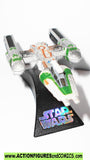 star wars titanium Y-WING fighter green 2007 2006 galoob metals