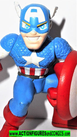 Marvel Super Hero Squad CAPTAIN AMERICA toys r us holding shield pvc
