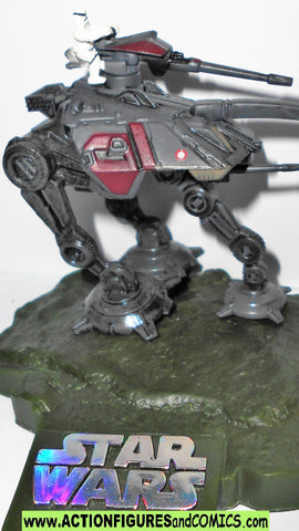 Star Wars Titanium AT-AP Clone wars red 2008 galoob series