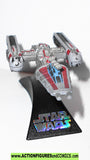 star wars titanium Y-WING silver red raw metal exclusive complete