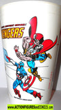 Marvel slurpee cup AVENGERS 1977 thor ironman super heroes