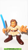 star wars galactic heroes OBI WAN KENOBI beard long hair hasbro pvc