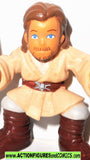 star wars galactic heroes OBI WAN KENOBI beard long hair hasbro pvc