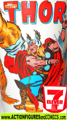 Marvel slurpee cup THOR 1977 Avengers super heroes