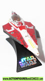 star wars titnaium JEDI STARFIGHTER kenobi red galoob 2007