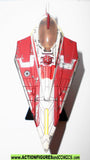 star wars titnaium JEDI STARFIGHTER kenobi red galoob 2007