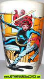 Marvel slurpee cup BLACK WIDOW 1977 avengers super heroes