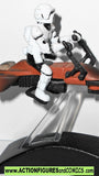 star wars titnaium SPEEDER BIKE with BIKER SCOUT 2006 complete