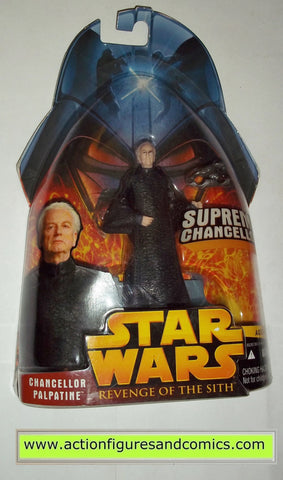 star wars action figures CHANCELLOR PALPATINE 2005 revenge of the sith moc