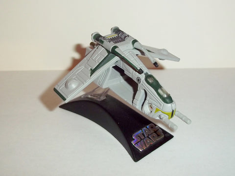 star wars titanium REPUBLIC GUNSHIP green deco galoob 2007