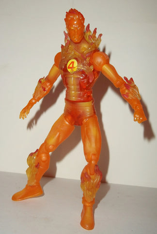 marvel legends HUMAN TORCH ares series complete hasbro