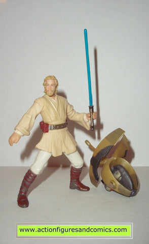 star wars action figures OBI WAN KENOBI coruscant chase 2002 saga aotc