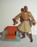 star wars action figures MACE WINDU in jedi master chair 2003 aotc saga