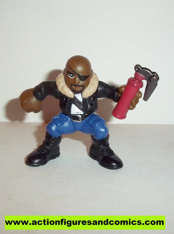 Marvel Super Hero Squad NICK FURY complete red can blue pants pvc action figures