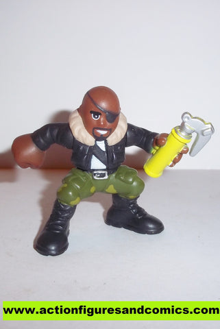 Marvel Super Hero Squad NICK FURY complete yellow can camo pants pvc action figures